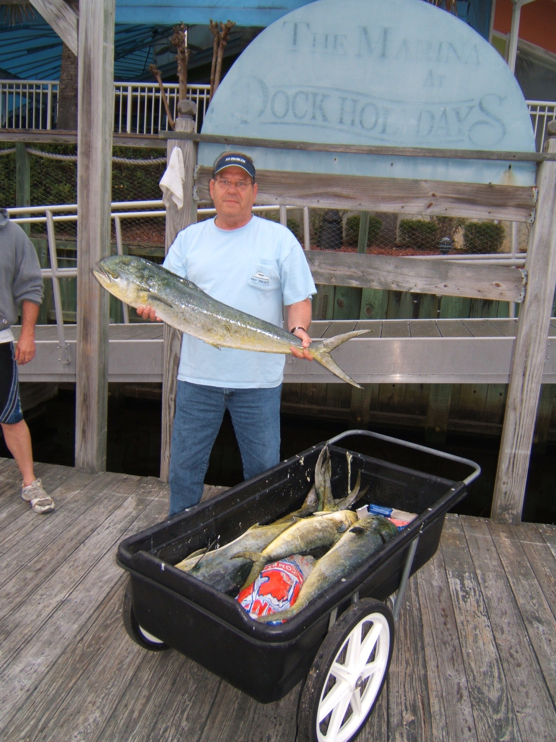 Gary Barringer from Arkansas fishing on the No Problem